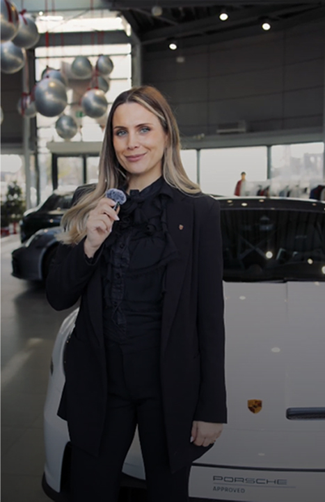 Porsche event presenter